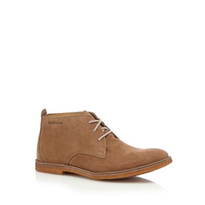 Hush Puppies Tan suede lace up desert boots